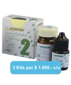 Ionómero Gold Label 2 - Mini - Polvo 10g + Liquido 7g