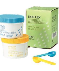 Silicona por Adición EXAFLEX PUTTY Pesada, Presentación Tarros 500 gr/ 278 ml c/u
